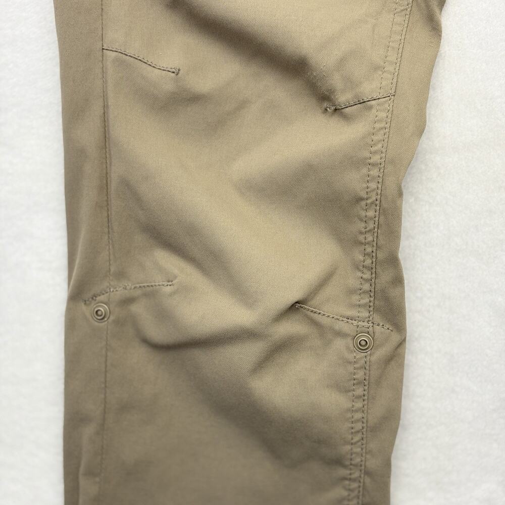 Prana Halle Pants Low Rise Bootcut Nylon Tan Convertible Hiking Pants 4 TALL - Picture 8 of 13